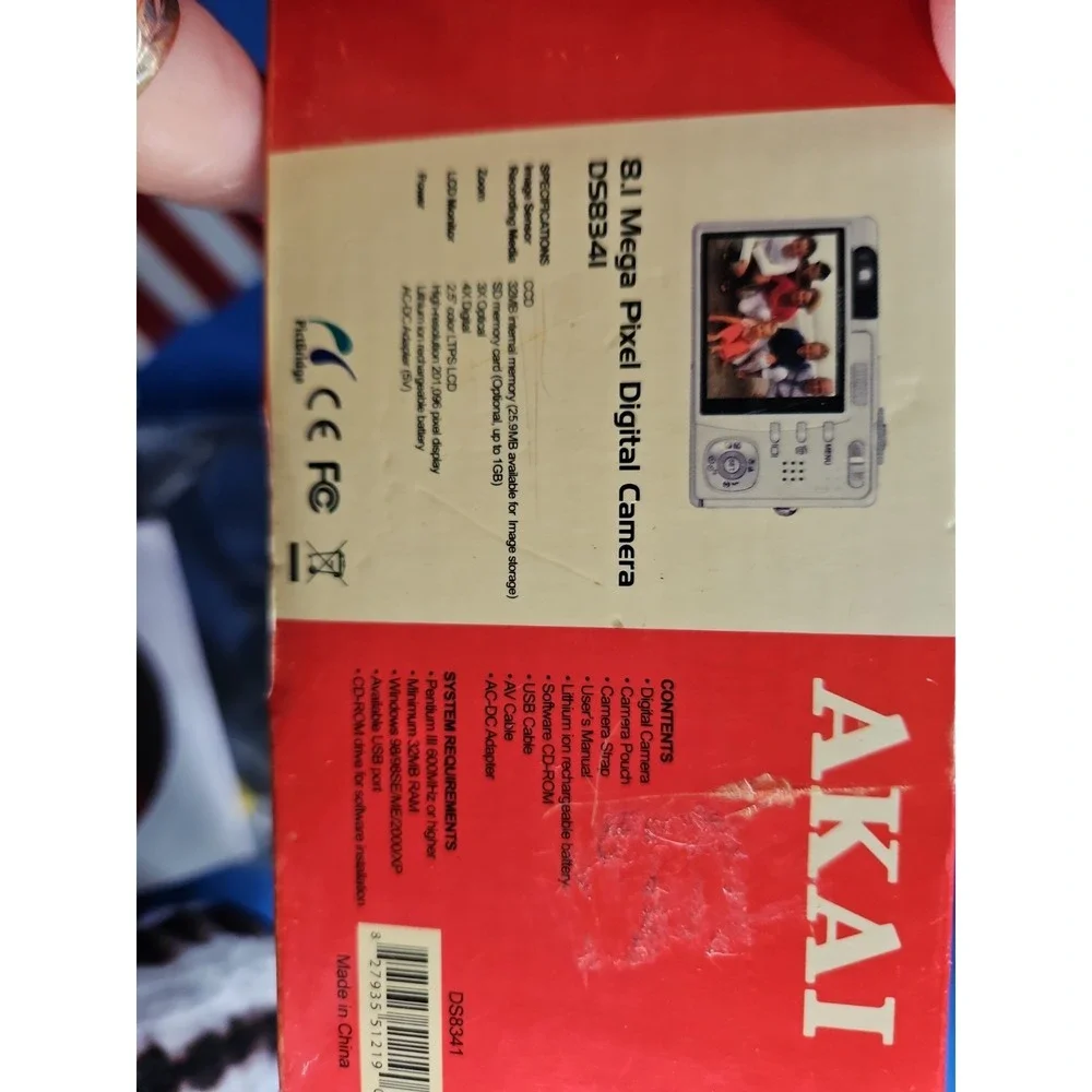 AKAI Digital Camera DS8341 8.1 Mega Pixel Tested Works 8.1mp